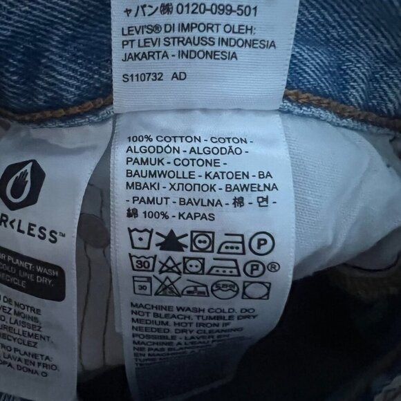 Levi's Premium 501 Distressed Jeans Sketch Artist Wash Women's Size 26 - Picture 10 of 11